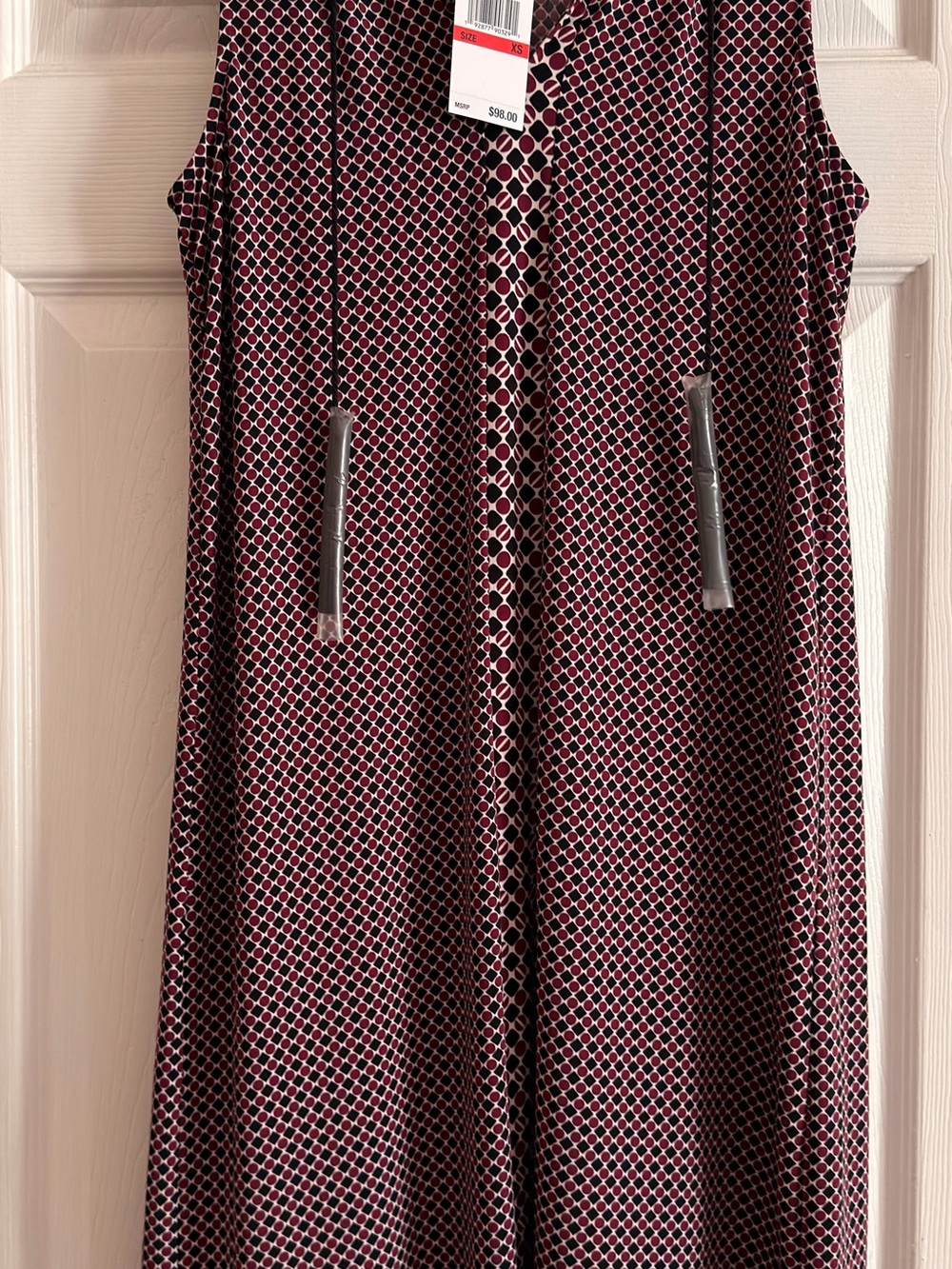 Michael Kors Garnet Geometric Midi Dress - Multicolor - Picture 4 of 5